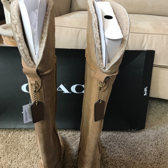 NWT COACH Janelle Shearling Boot/Size 10B - Picture 4 of 8